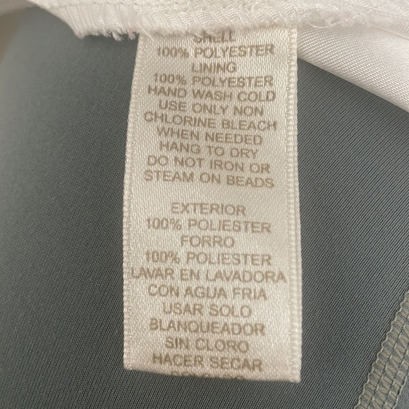 Eliza J Embellished Tiered Chiffon Halter Gown Dress in White - Picture 16 of 16